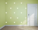 Heart Pattern Wall Decal Nursery Modern Vinyl Sticker